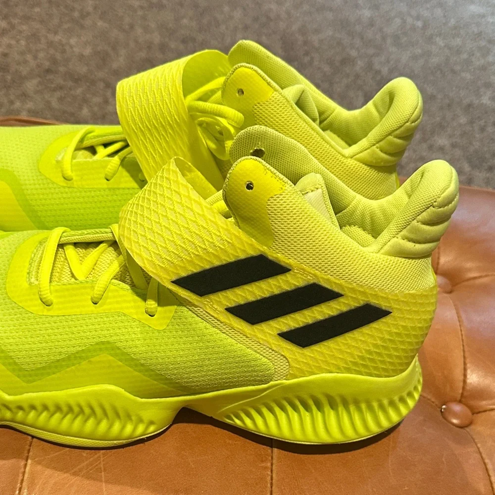 Adidas Men's Neon Yellow Athletic Shoes - Picture 6 of 8